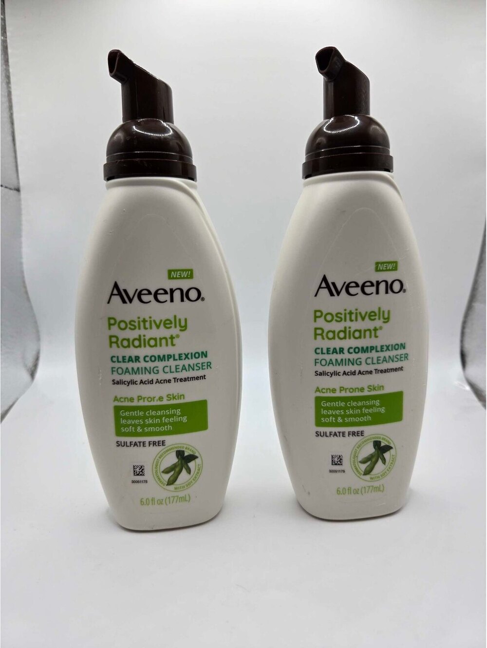 Aveeno Positively Radiant Clear Complexion Foaming Cleanser, Salicylic Acid Acne
